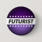 Futuristischer Knopf Button (Vorderseite)