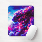 Futuristischer kosmischer Neon-Leopard  Mousepad (Mit Mouse)