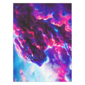 Futuristischer kosmischer Neon-Leopard Tischdecke (Vorderseite)