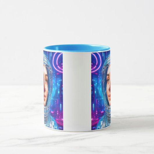 Futuristischer Kosmonaute Tasse (Zentrum)