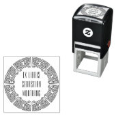Futuristischer Labyrinth-Stempel mit individuellem Permastempel (Beispiel)