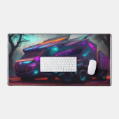 Futuristischer LKW Schreibtischunterlage (Tastatur & Maus)