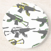 Futuristischer Maschinengewehr Getränkeuntersetzer (Vorne)