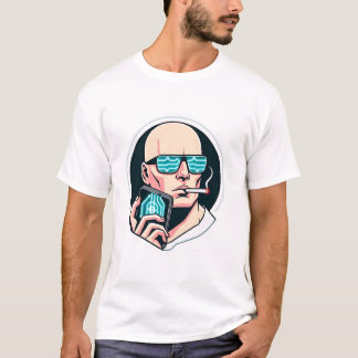 Futuristischer Minimalismus: Krypto und Raucher-T T-Shirt