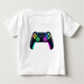 Futuristischer Neon Gaming Controller Logo-T - Shi Baby T-shirt (Rückseite)