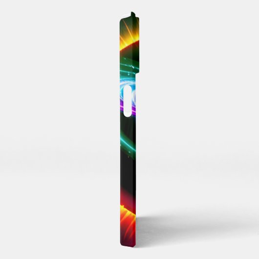 Futuristischer Neonnebel iPhone Hülle (Rechte Seite)