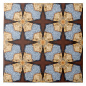 Futuristischer Platz und Sternmuster Fliese (Vorderseite)