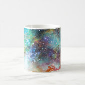Futuristischer Raum, nebeliger Hintergrund. Kaffeetasse (Mittel)