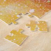 Futuristischer Raum, nebeliger Hintergrund. Puzzle (Seite)