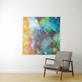 Futuristischer Raum, nebeliger Hintergrund. Wandteppich (Beispiel (Horizontal))