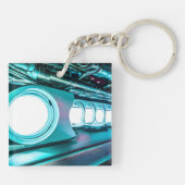 Futuristischer Reaktor | Weiterentwicklung der Ene Schlüsselanhänger (Rückseite)