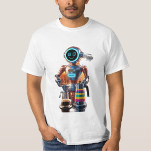 Futuristischer Retroboter T-Shirt