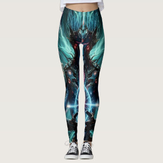 Futuristischer Robot kosmischer Kern Cyberpunk Leggings