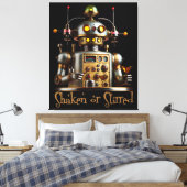 Futuristischer Roboter Barkeeper "Geschüttelt oder Leinwanddruck (Insitu (Schlafzimmer))