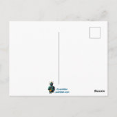 Futuristischer Roboter Barkeeper "Geschüttelt oder Postkarte (Rückseite)
