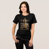 Futuristischer Roboter Barkeeper "Geschüttelt oder Tri-Blend Shirt (Vorderseite voll)