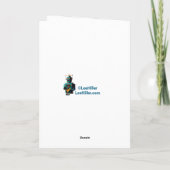 Futuristischer Roboter Barkeeper "Schüttelt oder S Karte (Rückseite)