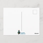 Futuristischer Roboter Barkeeper "Schüttelt oder S Postkarte (Rückseite)