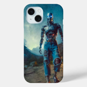 Futuristischer Roboter in antiker Landschaft Case-Mate iPhone Hülle