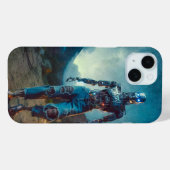 Futuristischer Roboter in antiker Landschaft Case-Mate iPhone Hülle (Rückseite (Horizontal))