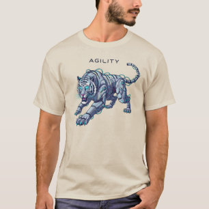 Futuristischer Robotertiger T-Shirt