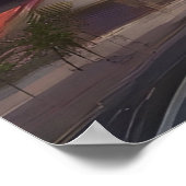 Futuristischer Sonnenuntergang: lebendiges technol Poster (Ecke)