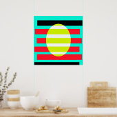 Futuristischer Sonnenuntergang Poster (Küche)
