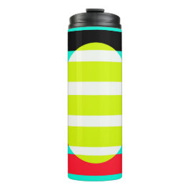 Futuristischer Sonnenuntergang Thermosbecher