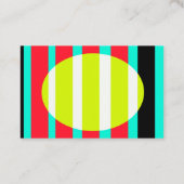 Futuristischer Sonnenuntergang Visitenkarte (Rückseite)