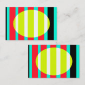 Futuristischer Sonnenuntergang Visitenkarte (Vorne/Hinten)