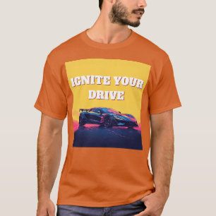 🚀 Futuristischer Sportwagen Farbverlauf Geschwind T-Shirt