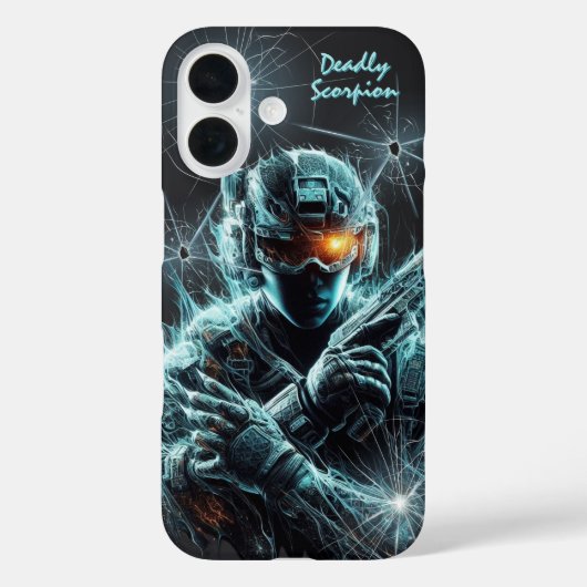 Futuristischer taktischer Soldat Gamer Case-Mate iPhone Hülle (Rückseite)