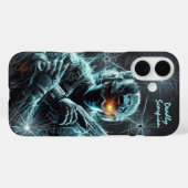 Futuristischer taktischer Soldat Gamer Case-Mate iPhone Hülle (Rückseite (Horizontal))