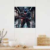 Futuristischer Trooper Poster (Küche)