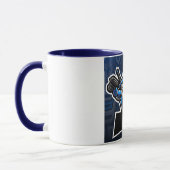 Futuristischer Warrior-Kaffee mit zwei Gewinnern Tasse (Links)