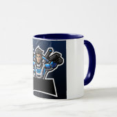 Futuristischer Warrior-Kaffee mit zwei Gewinnern Tasse (VorderseiteRechts)