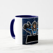 Futuristischer Warrior-Kaffee mit zwei Gewinnern Tasse (Vorderseite Links)