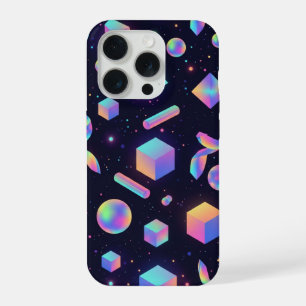 Futuristisches 3D-Holografisches-Geometrie-Handyhü iPhone 15 Pro Hülle