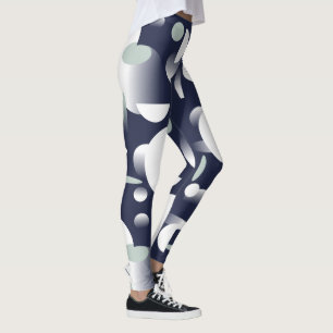 Futuristisches abstraktes Kunstmuster Leggings
