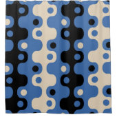 Futuristisches Abstraktes Muster Duschvorhang (Vorderseite)