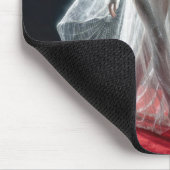 Futuristisches Alien-Modell in Spinnennetz-Kleid Mousepad (Ecke)