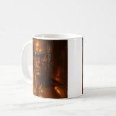Futuristisches Androiden-Design Kaffeetasse (Vorderseite Links)