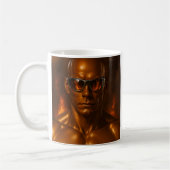 Futuristisches Androiden-Design Kaffeetasse (Links)