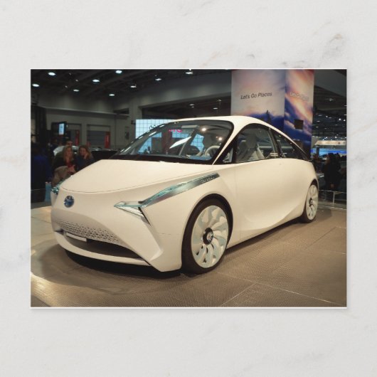 Futuristisches Auto Postkarte (Vorderseite)