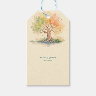 futuristisches Baum-Geschenk-Tag Geschenkanhänger