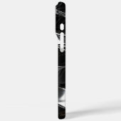 Futuristisches Black Gloss 3D Wave Muster Case-Mate iPhone Hülle (Rückseite / Links)