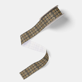 Futuristisches Blumenmuster-Design Ripsband