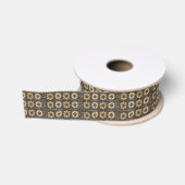 Futuristisches Blumenmuster-Design Ripsband (Spule)