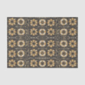 Futuristisches Blumenmuster-Design Seidenpapier (Vorderseite)