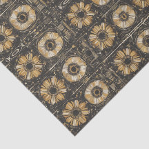 Futuristisches Blumenmuster-Design